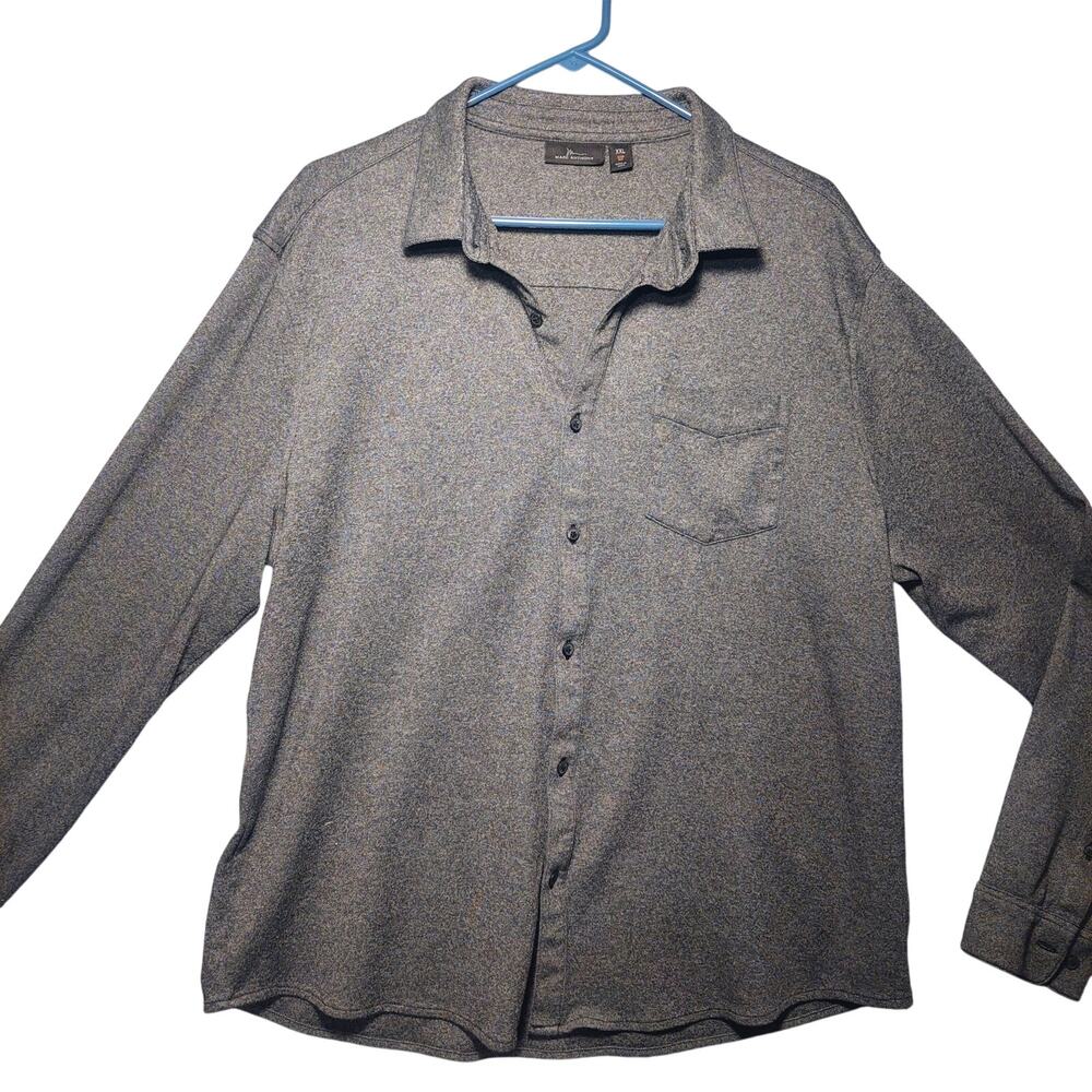 Marc Anthony Men's Gray Single Pocket XXL Long Sleeve Button Up Shirt